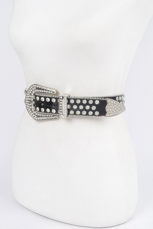 Multi Metal Stone Studded Plus Belt - It's a Girly Place