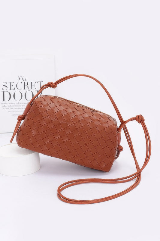 Embossed Faux Leather Camera Bag - It's a Girly Place