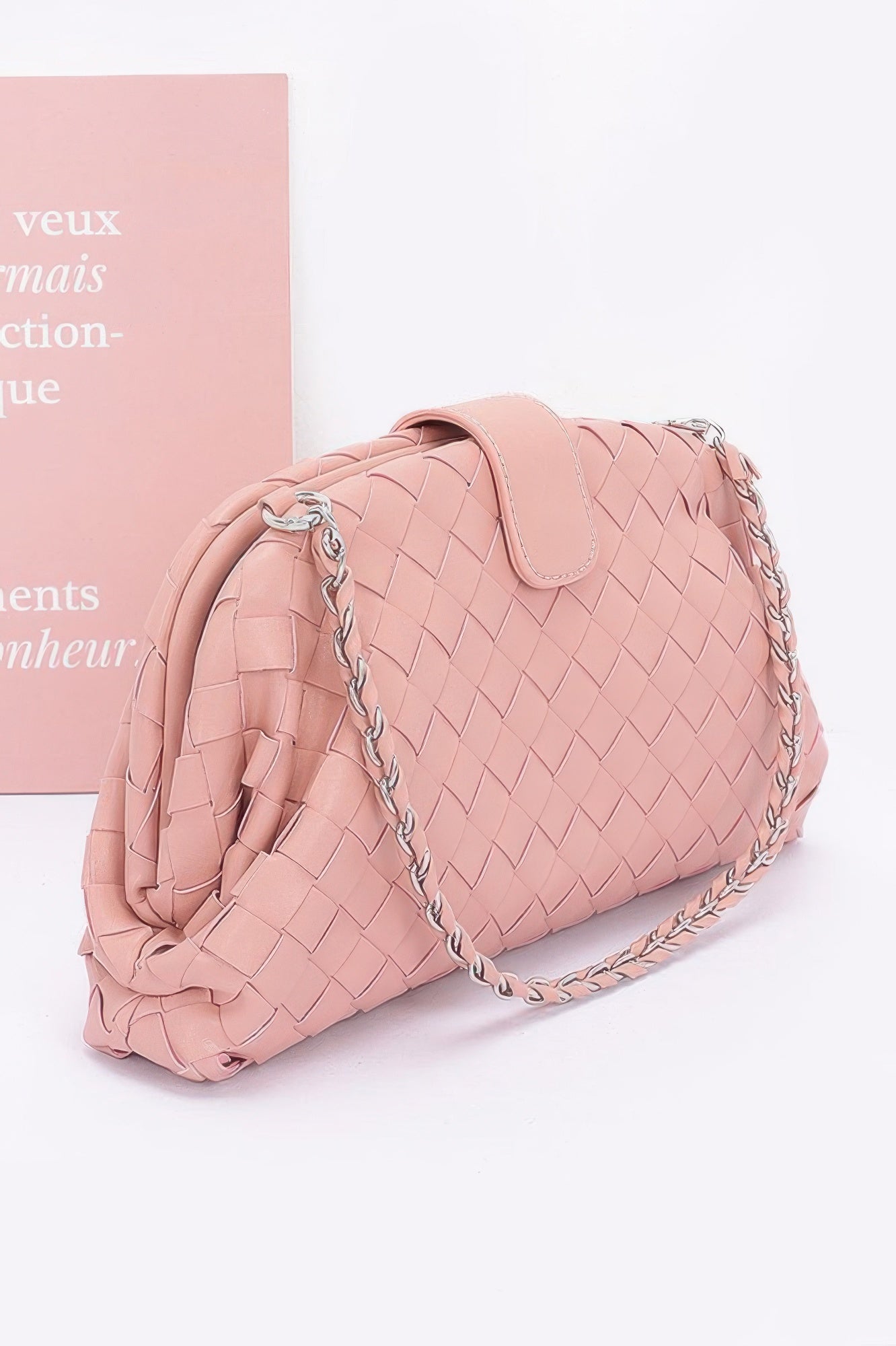 Faux Leather Braided Frame Shoulder Bag - It's a Girly Place