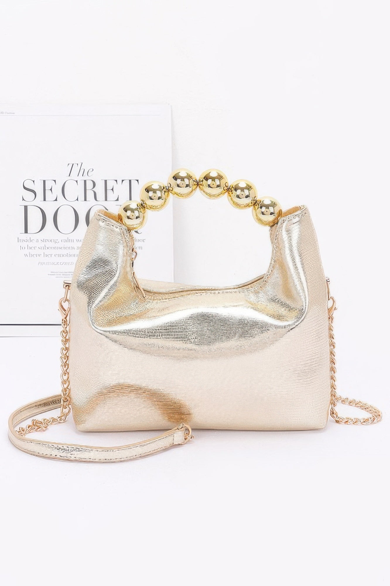 Metallic Ccb Ball Handle Bag - It's a Girly Place