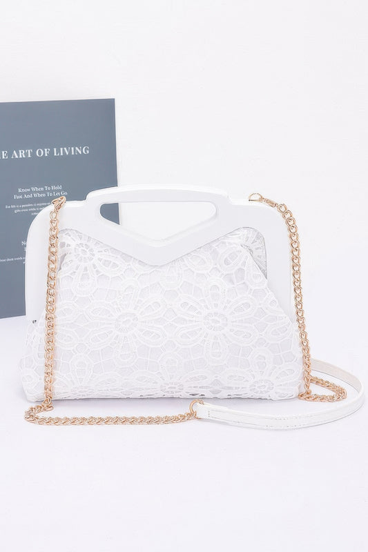 Crochet Wood Frame Clutch - It's a Girly Place