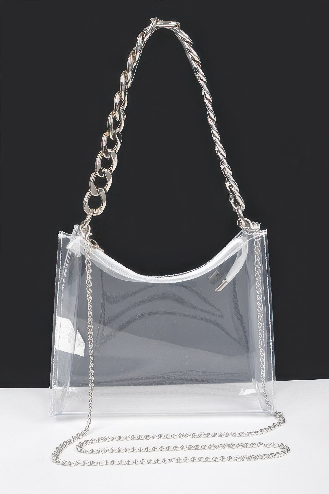 Transparent Big Chain Bag - It's a Girly Place