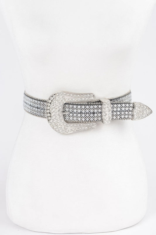 Rhinestone Western Style Plus Size Belt - It's a Girly Place