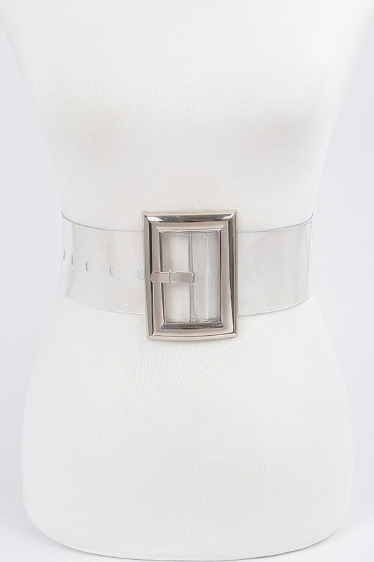 Oversized Transparent Pvc Belt - It's a Girly Place