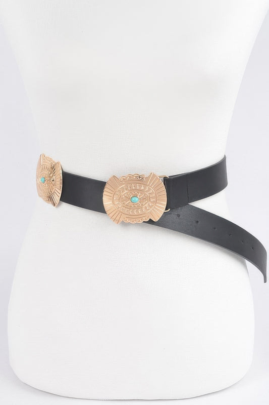 Western Style Belt With Turquoise - It's a Girly Place