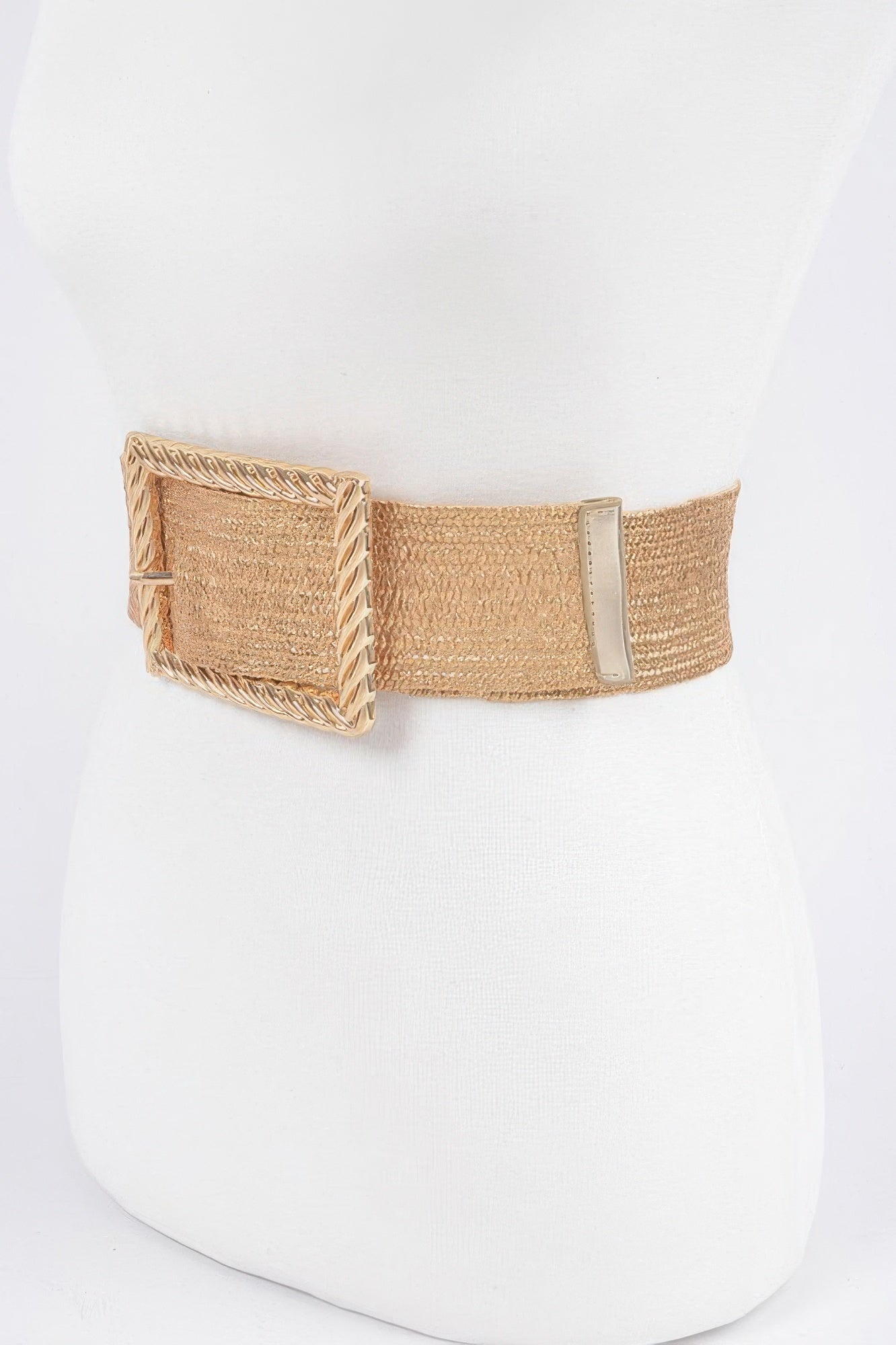 Wide Metal Buckle Clear Belt - It's a Girly Place