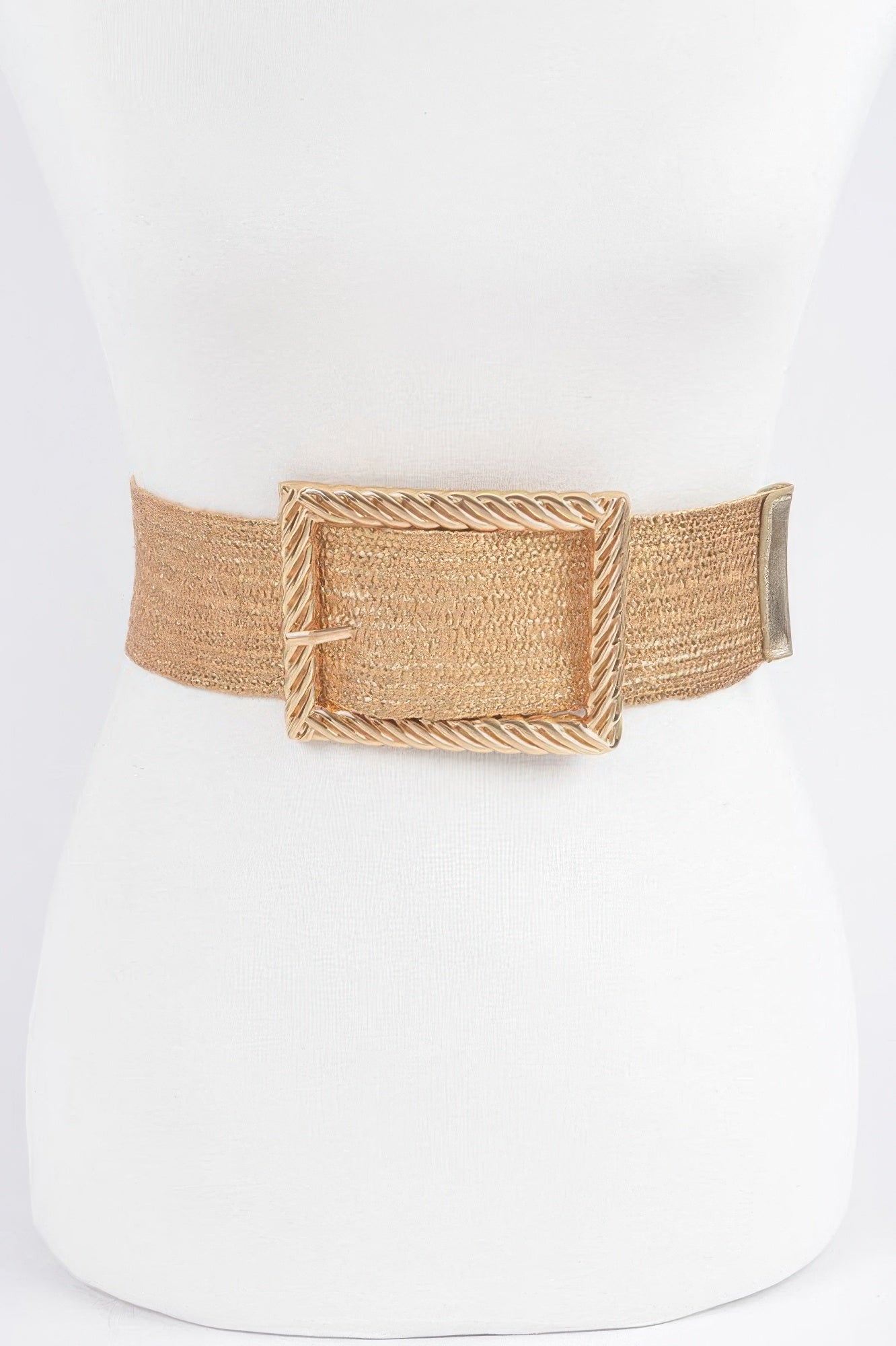 Wide Metal Buckle Clear Belt - It's a Girly Place