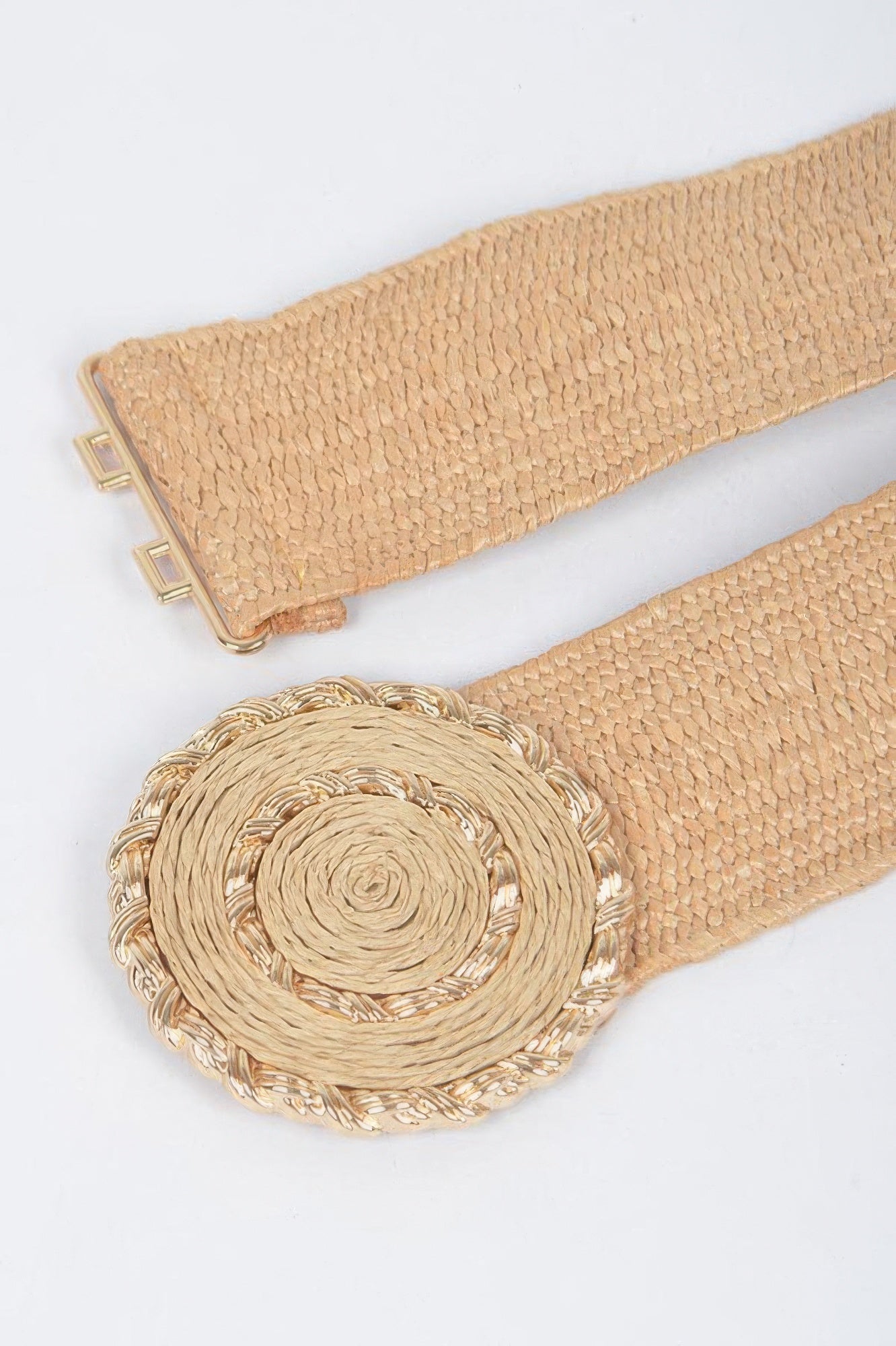 Faux Straw Elastic Belt - It's a Girly Place