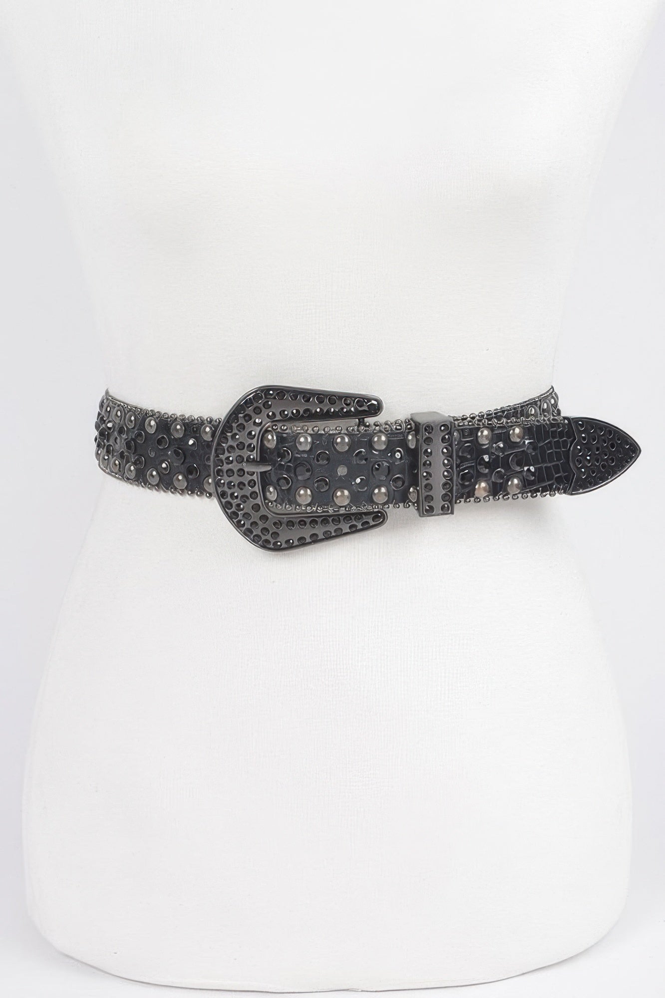Rhinestone Metal Studded Multi Metal Belt - It's a Girly Place
