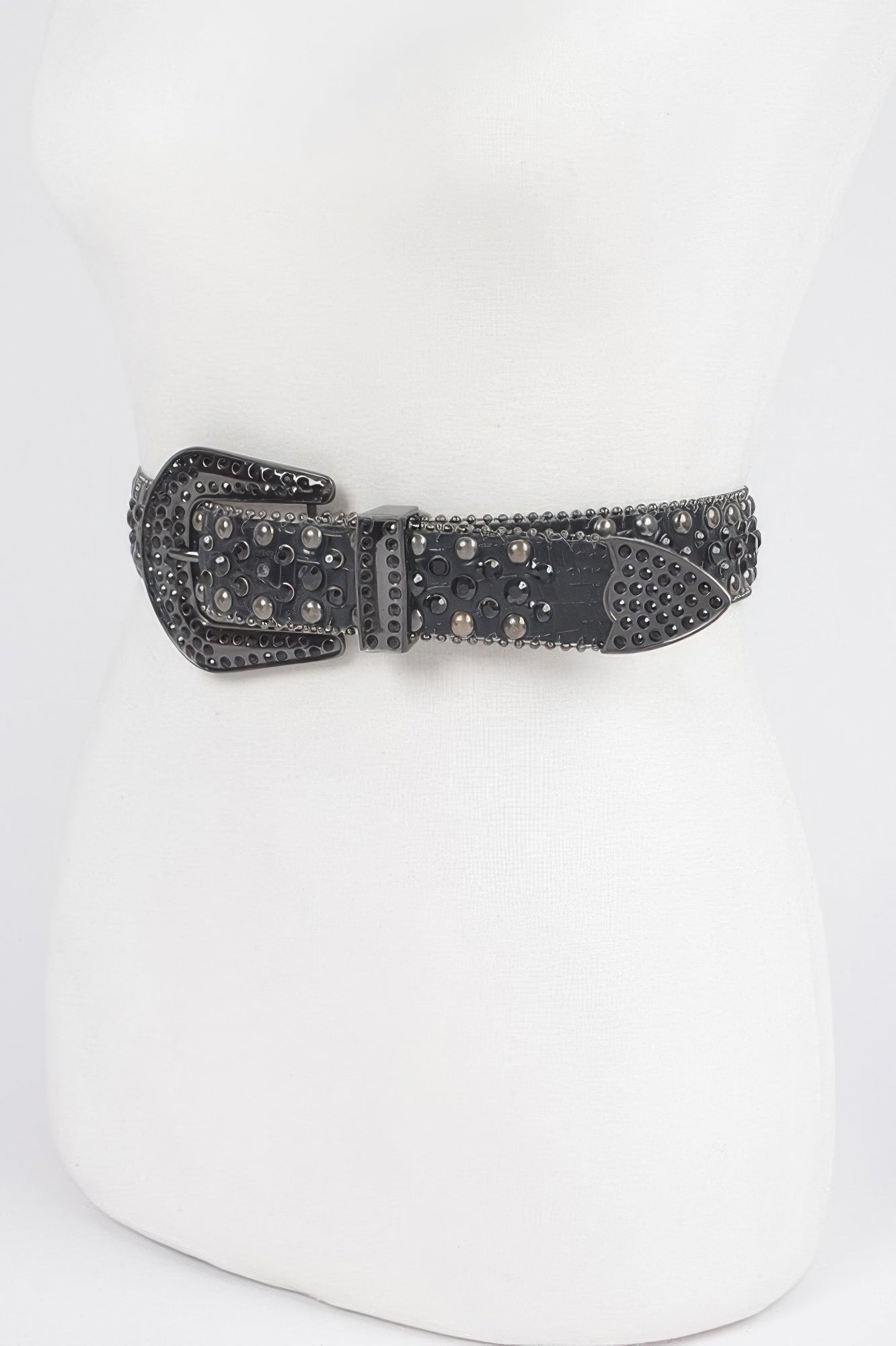 Rhinestone Metal Studded Multi Metal Belt - It's a Girly Place