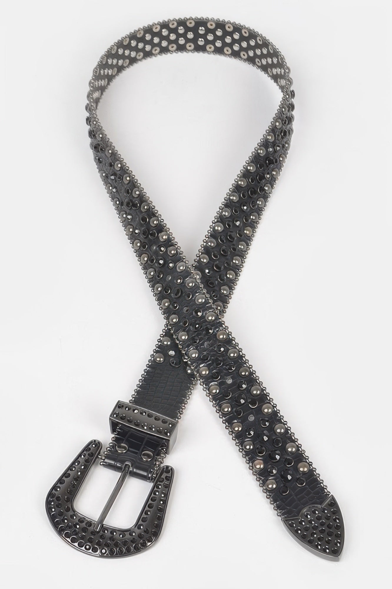 Rhinestone Metal Studded Multi Metal Belt - It's a Girly Place