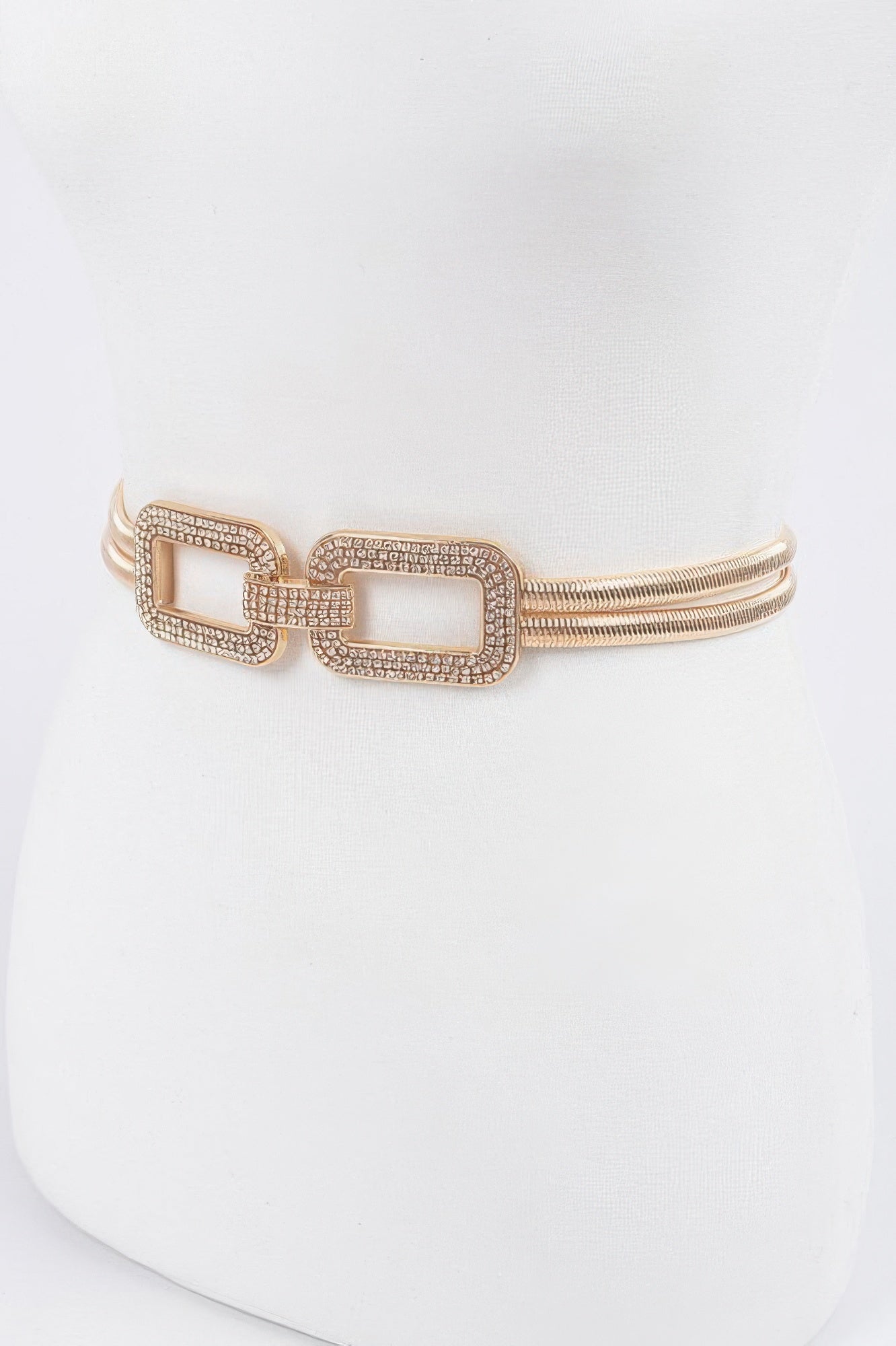 Rhinestone Metal Stretch Belt - It's a Girly Place