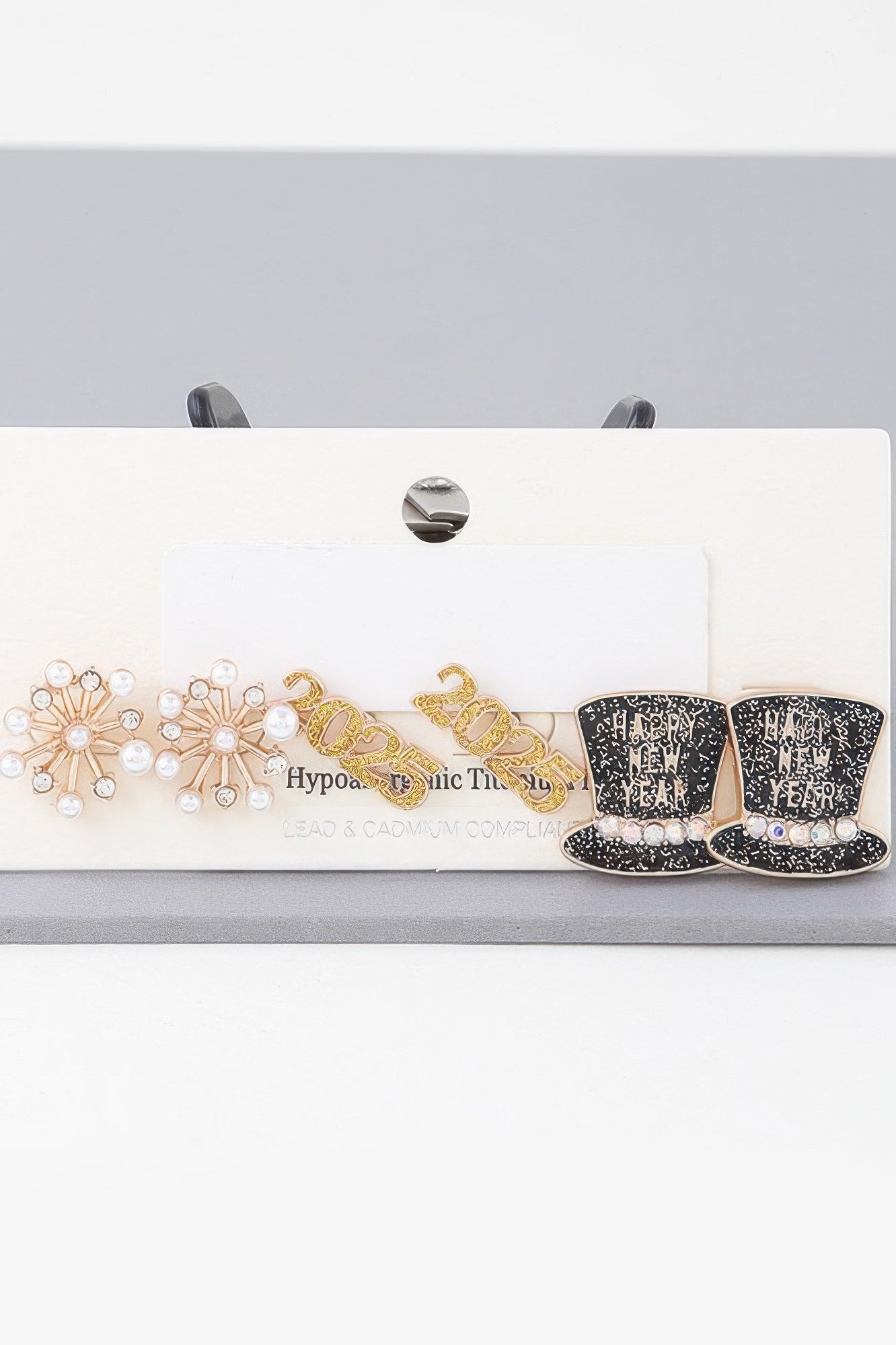 Multi 2025 New Year Earrings Set - It's a Girly Place