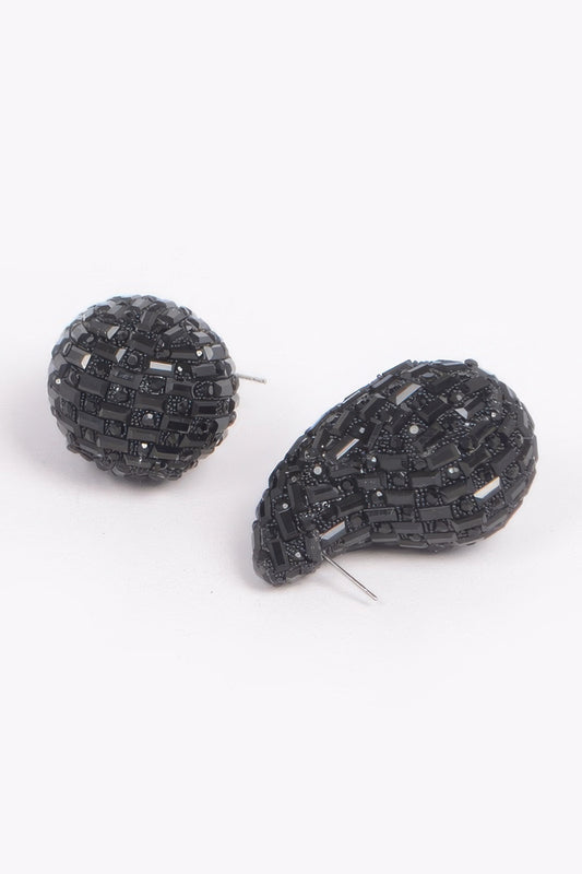 Rhinestone Tear Drop Earring - It's a Girly Place