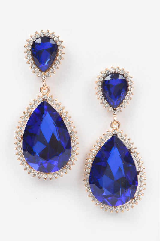 Rhinestone Dangle Earring - It's a Girly Place