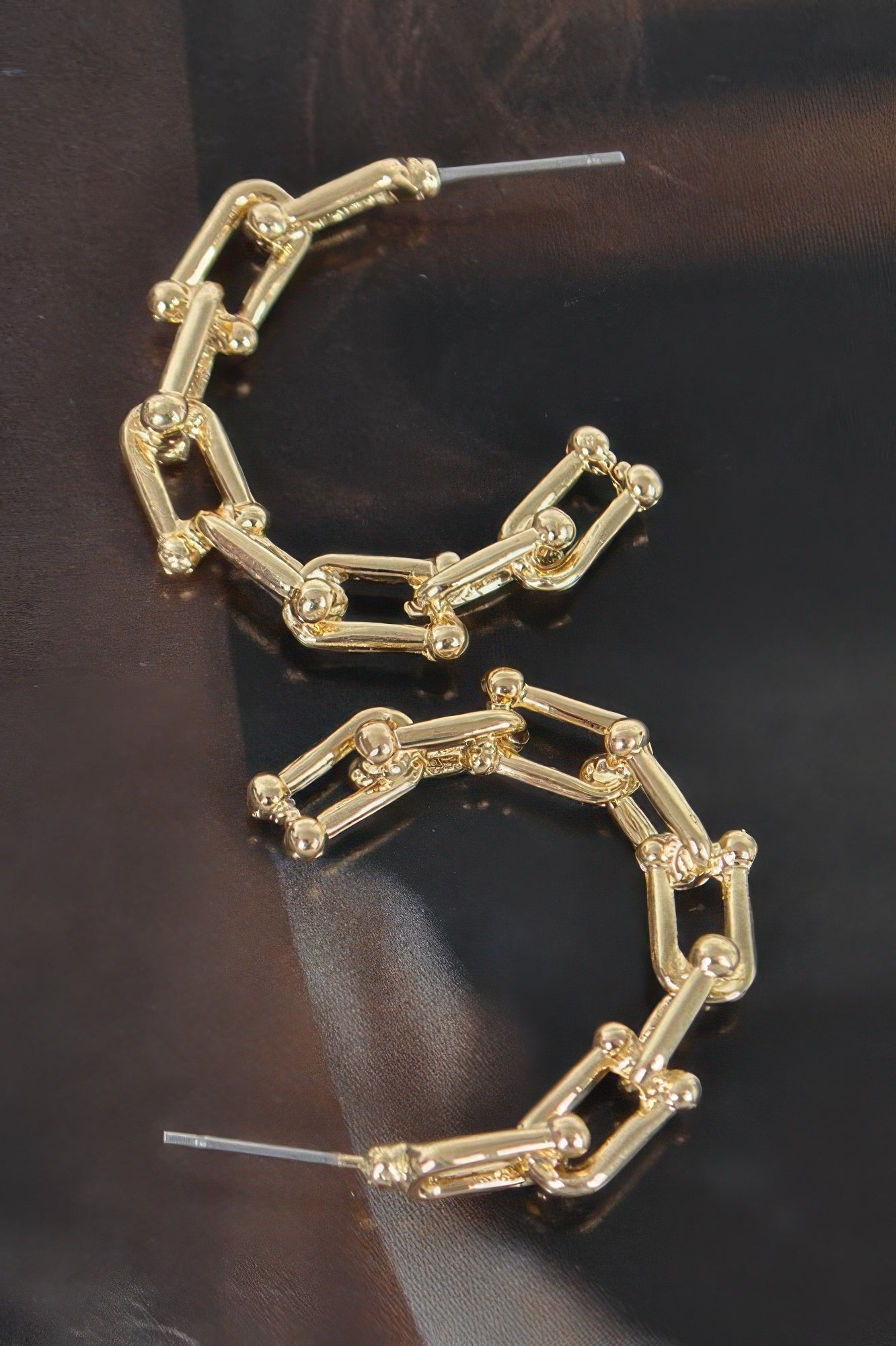 Chain Hoop Earrings - It's a Girly Place