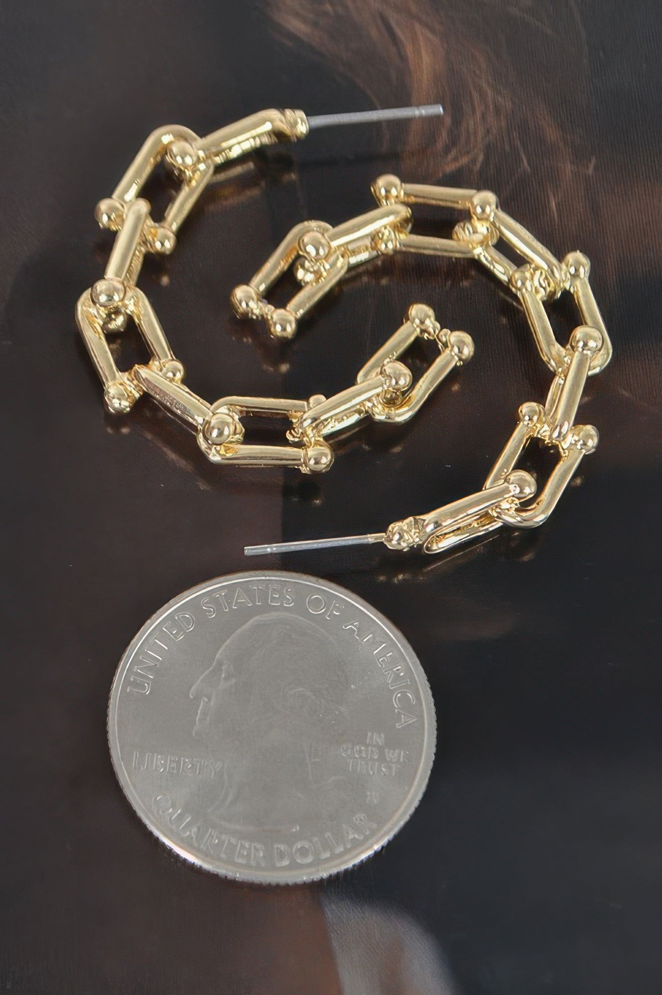 Chain Hoop Earrings - It's a Girly Place