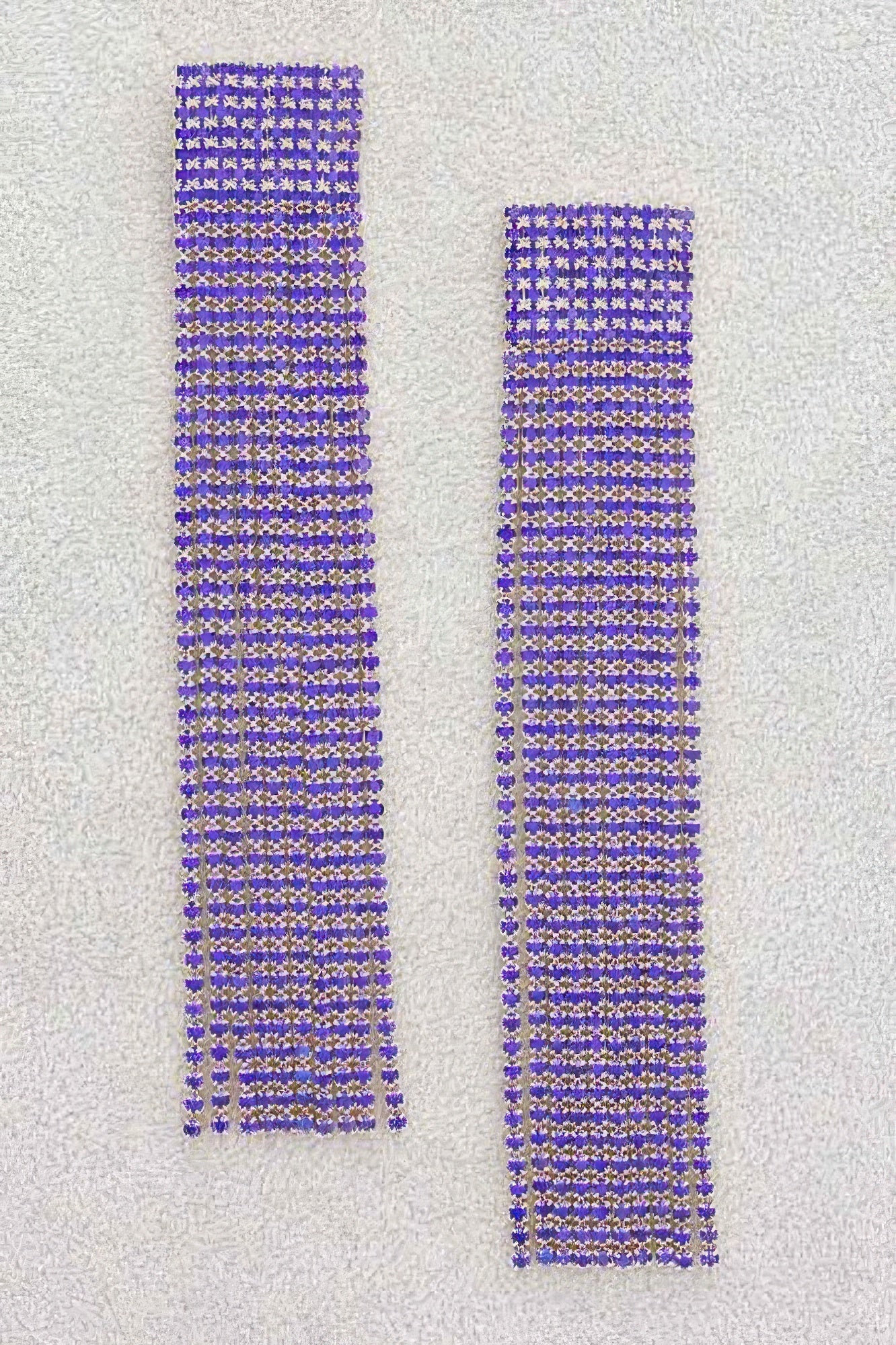 Rhinestone Curtain Drop Earrings - It's a Girly Place