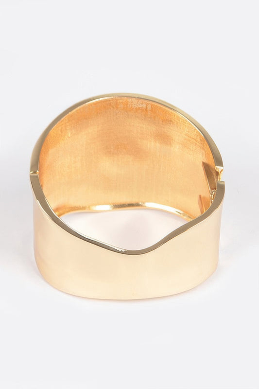 Metal Srping Hinge Cuff - It's a Girly Place