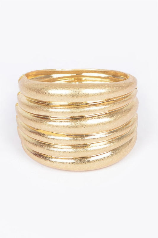 Cast Metal Spring Hinge Cuff - It's a Girly Place