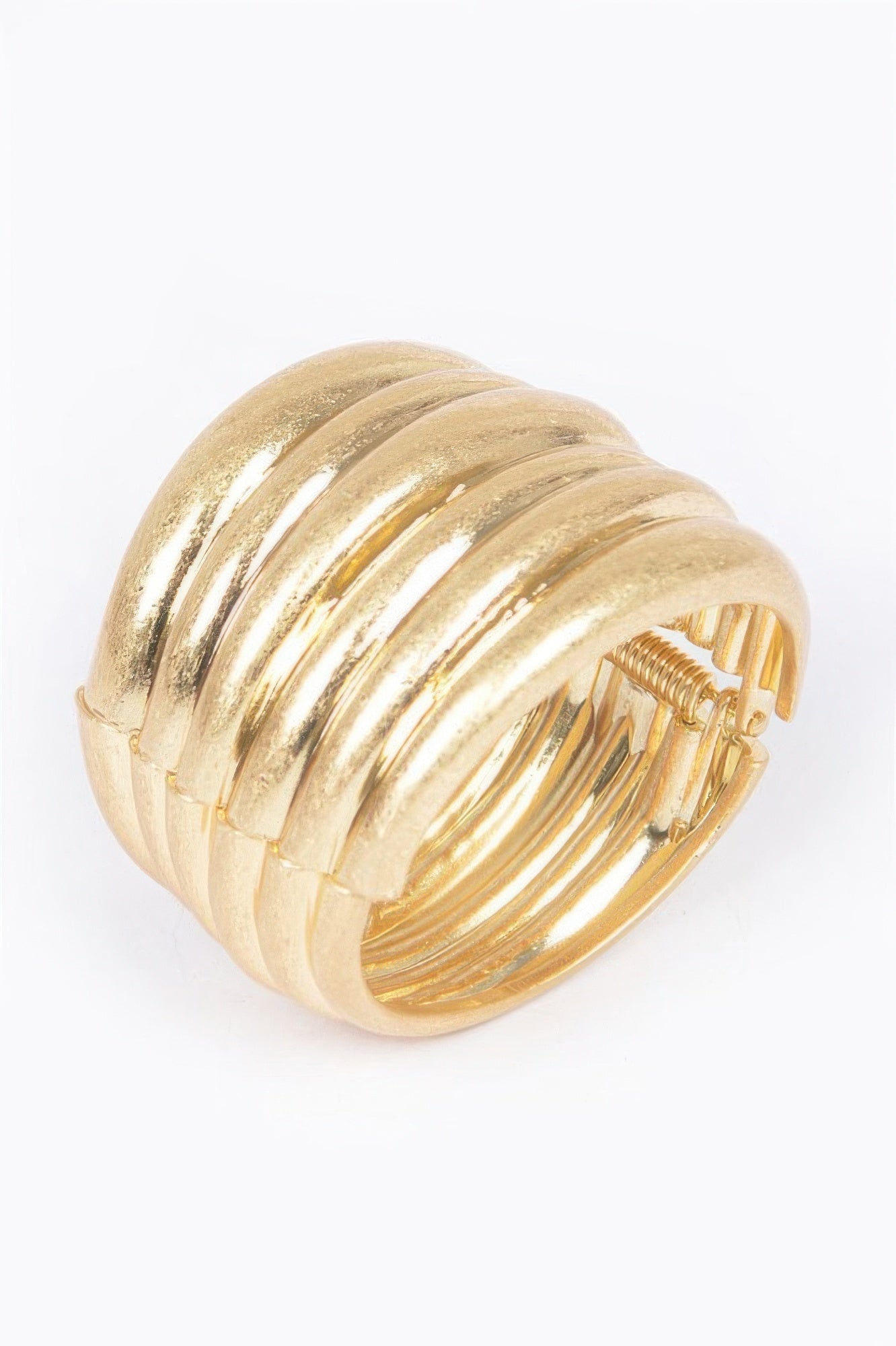 Cast Metal Spring Hinge Cuff - It's a Girly Place