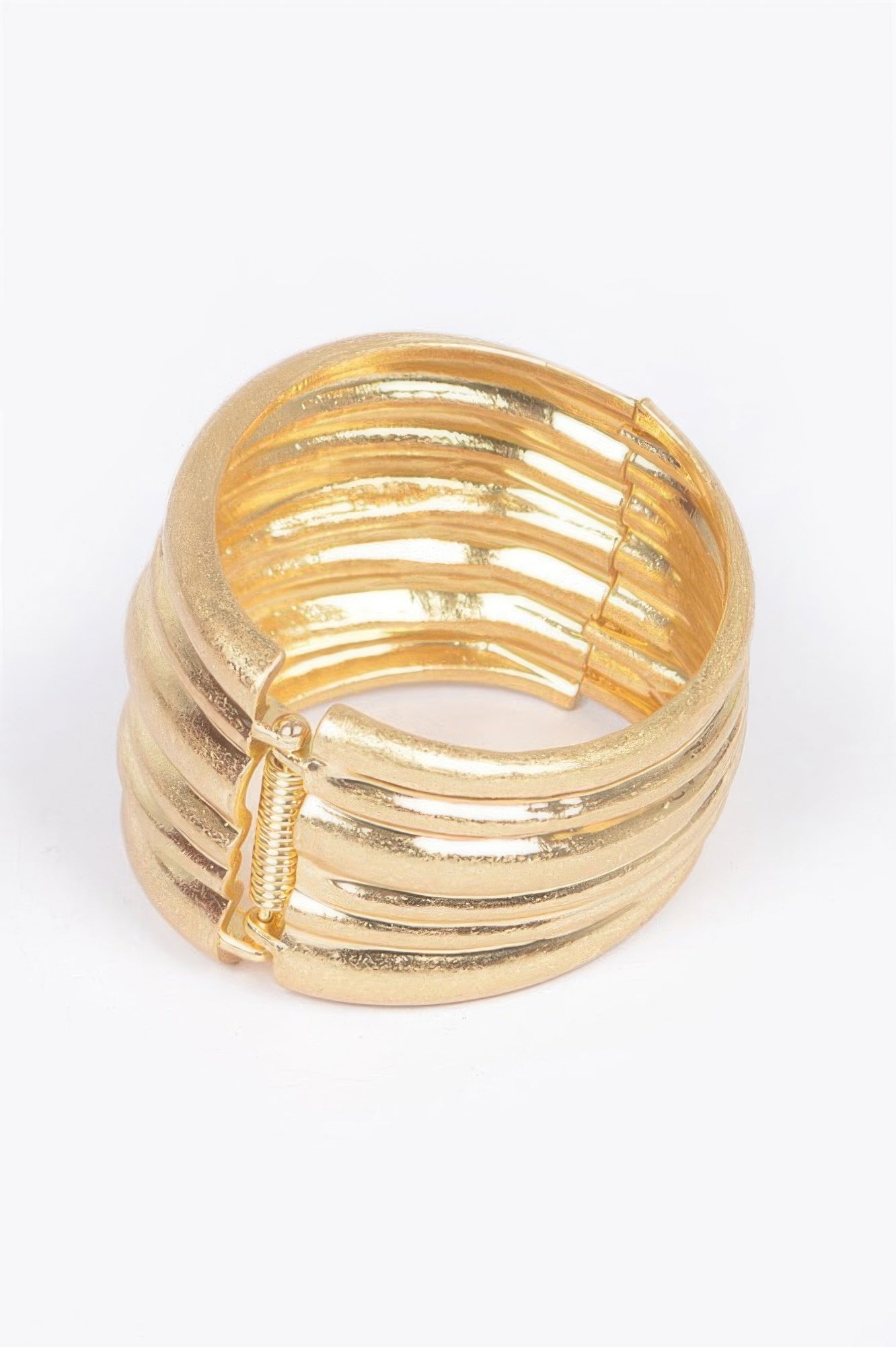 Cast Metal Spring Hinge Cuff - It's a Girly Place
