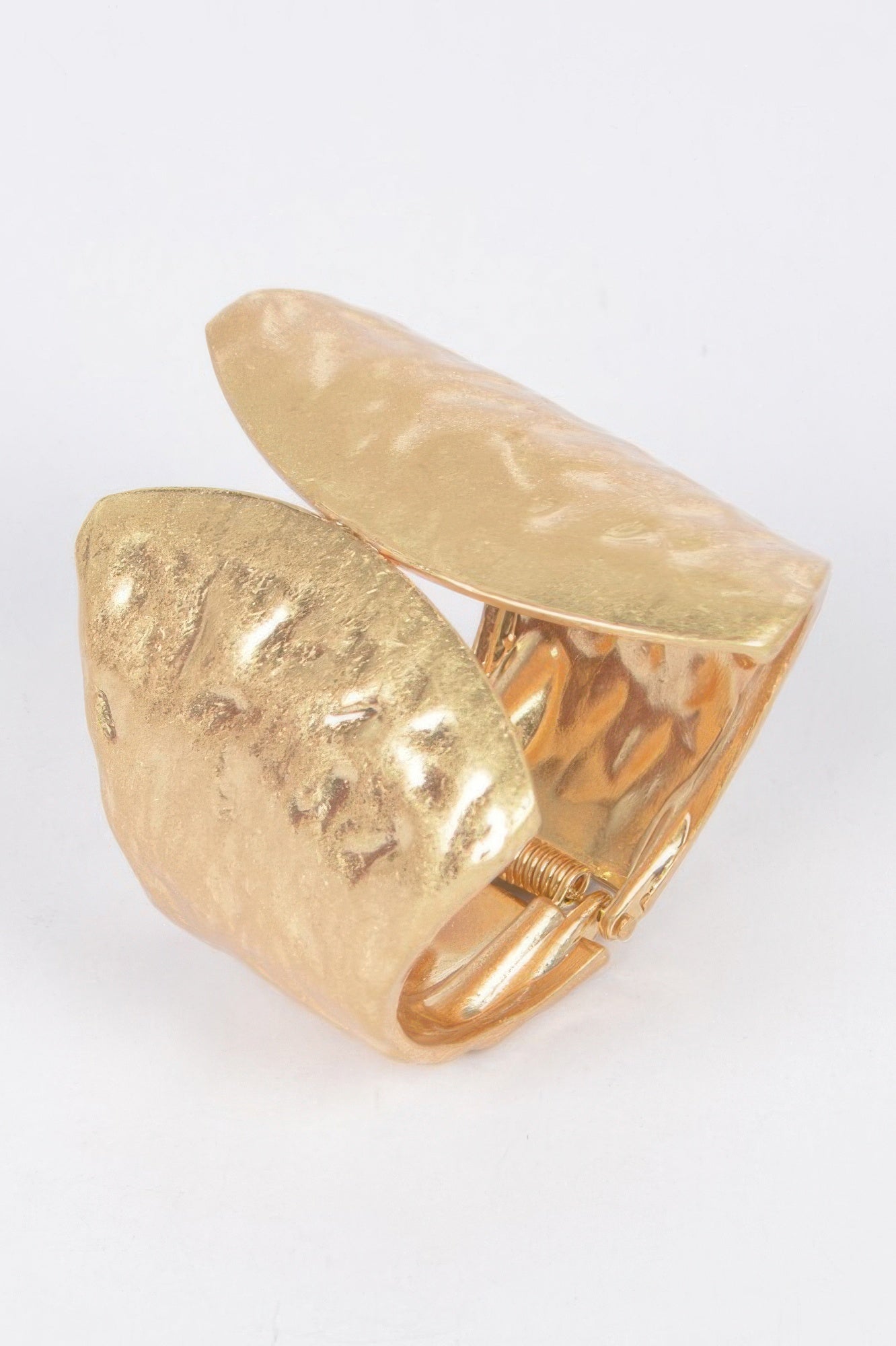 Cast Metal Spring Hinge Cuff - It's a Girly Place