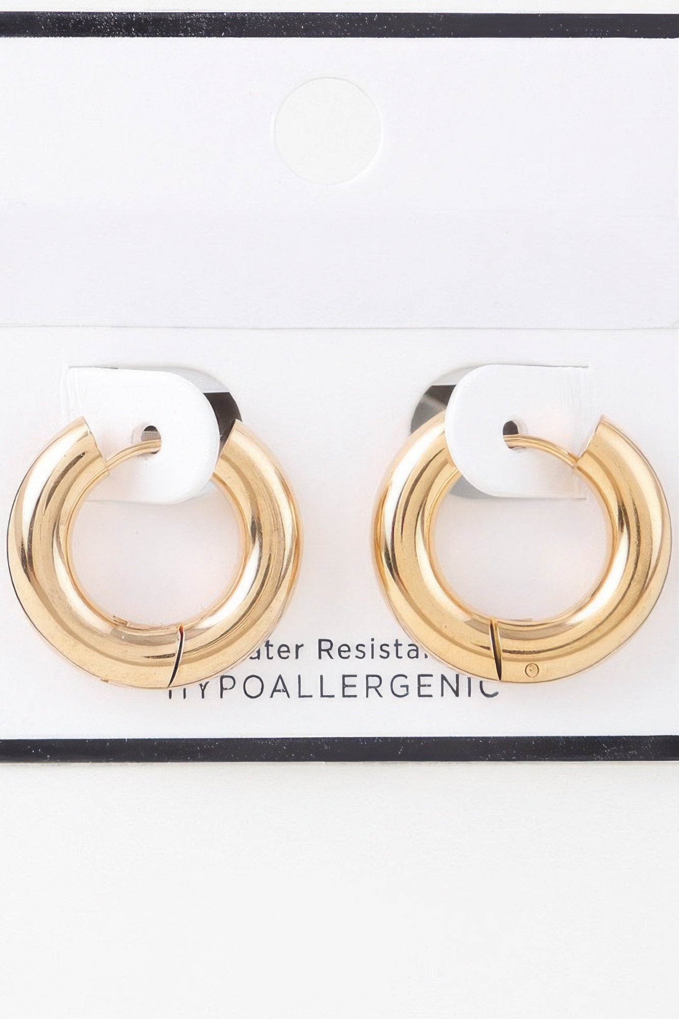 Bulky Shiny Hoop Earrings - It's a Girly Place
