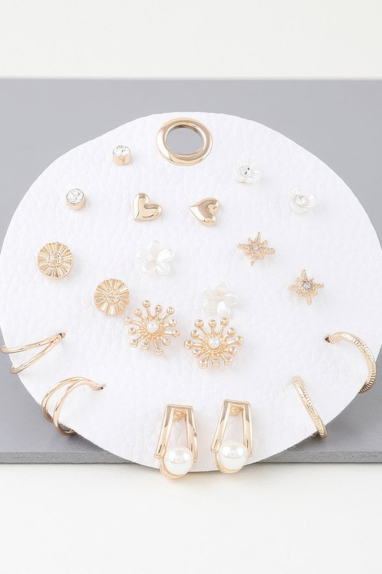Multi Charms Stud Earrings Set - It's a Girly Place