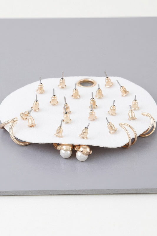 Multi Charms Stud Earrings Set - It's a Girly Place