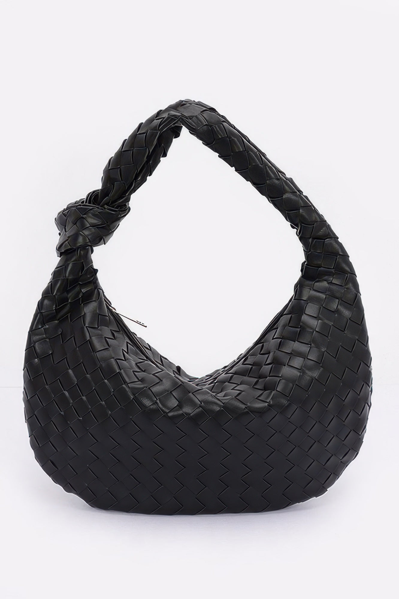 Faux Leather Braided Big Hobo Bag - It's a Girly Place