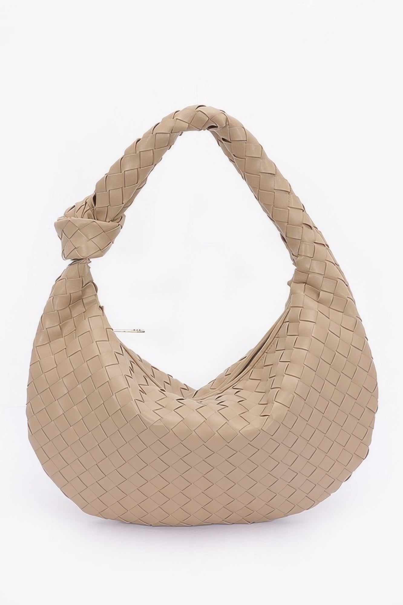 Faux Leather Braided Big Hobo Bag - It's a Girly Place