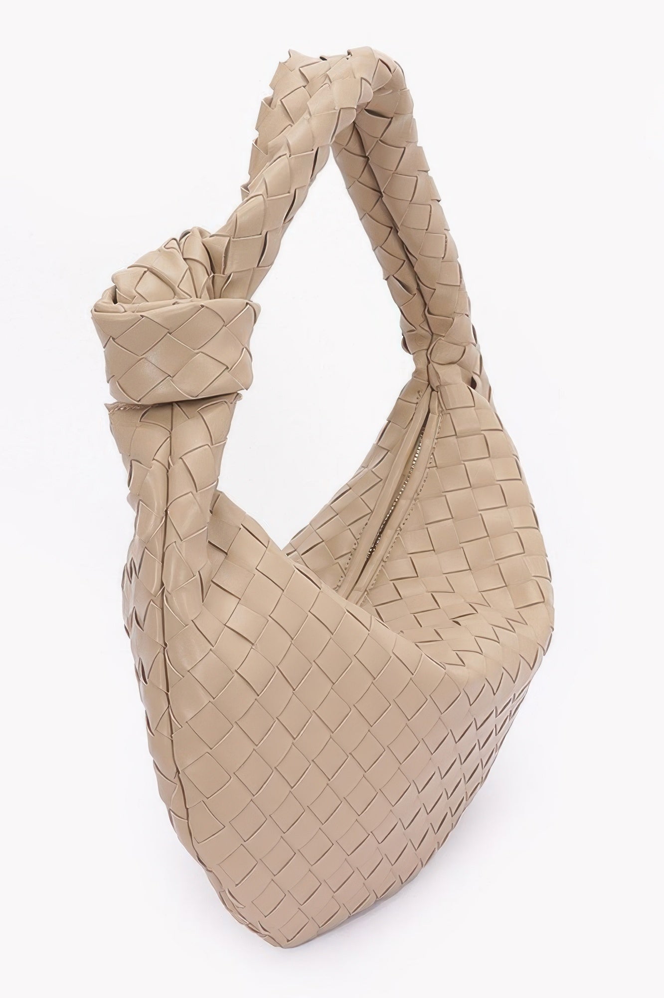 Faux Leather Braided Big Hobo Bag - It's a Girly Place