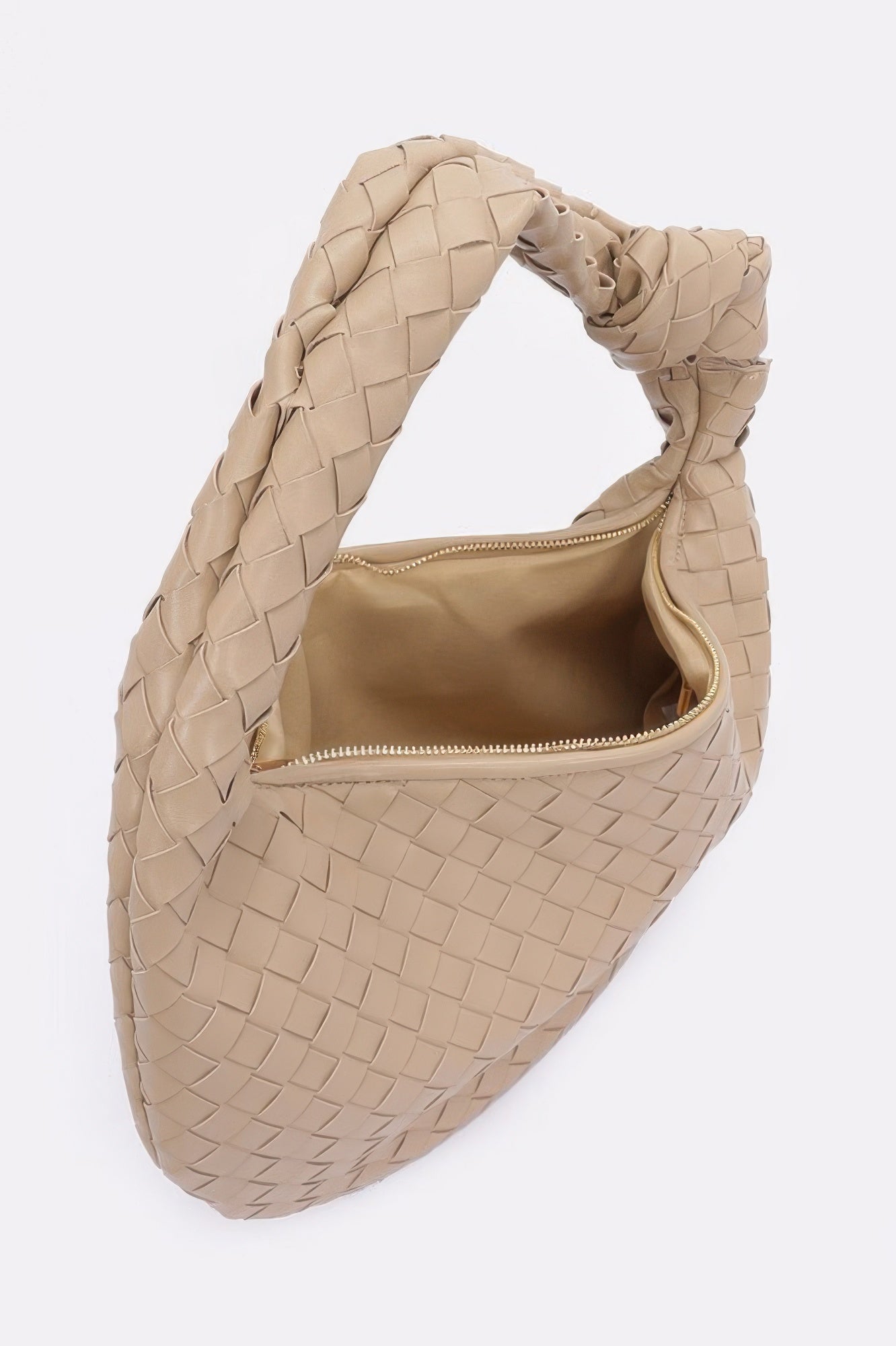 Faux Leather Braided Big Hobo Bag - It's a Girly Place