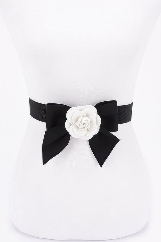 Flower Ribbon Elastic Belt - It's a Girly Place