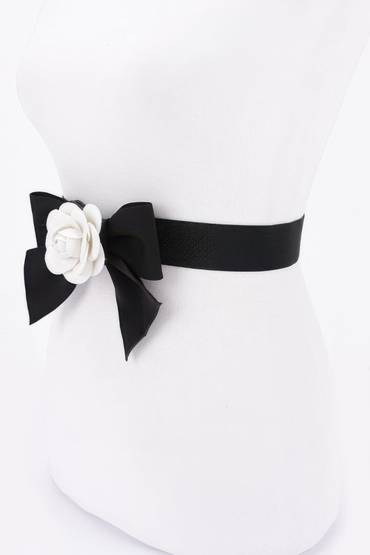 Flower Ribbon Elastic Belt - It's a Girly Place