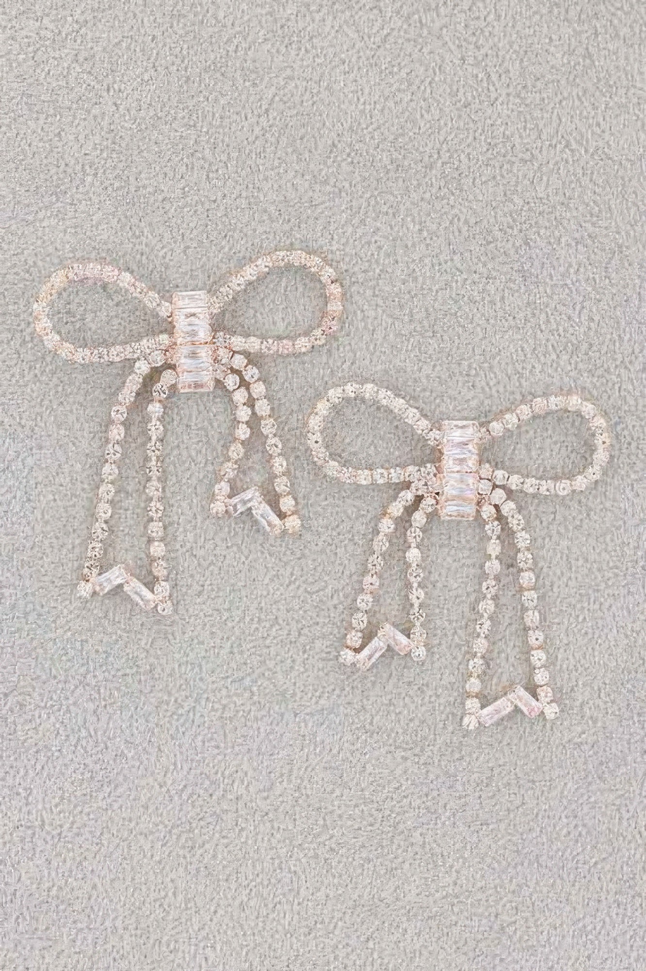 Rhinestone Ribbon Earring - It's a Girly Place
