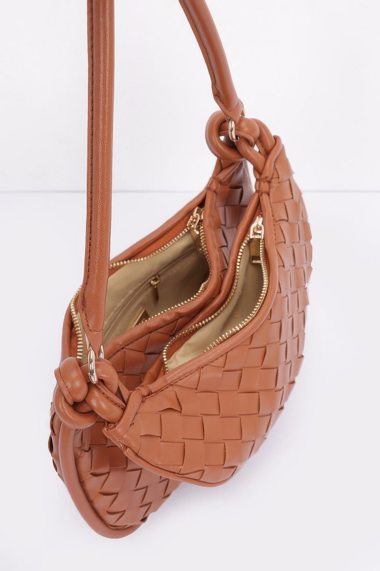 Faux Leather Braided Double Hobo Bag - It's a Girly Place