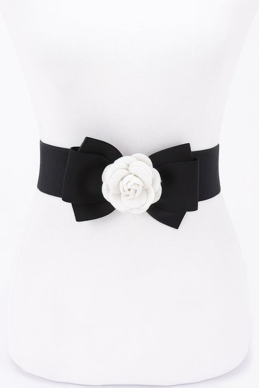 Flower Bow Elastic Belt - It's a Girly Place