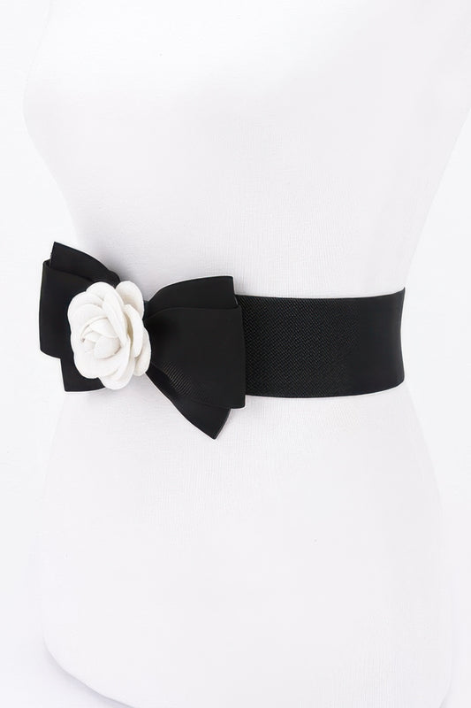 Flower Bow Elastic Belt - It's a Girly Place
