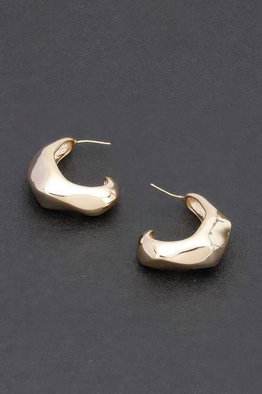 Metal Vintage Hoop Earrings - It's a Girly Place
