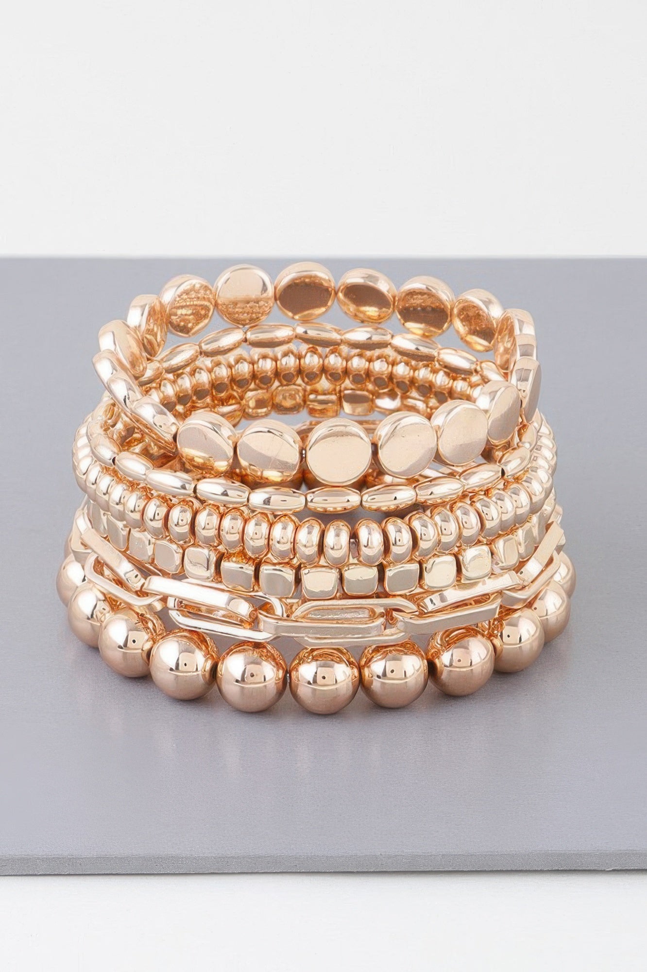 Multi Bead N Chain Bracelet - It's a Girly Place