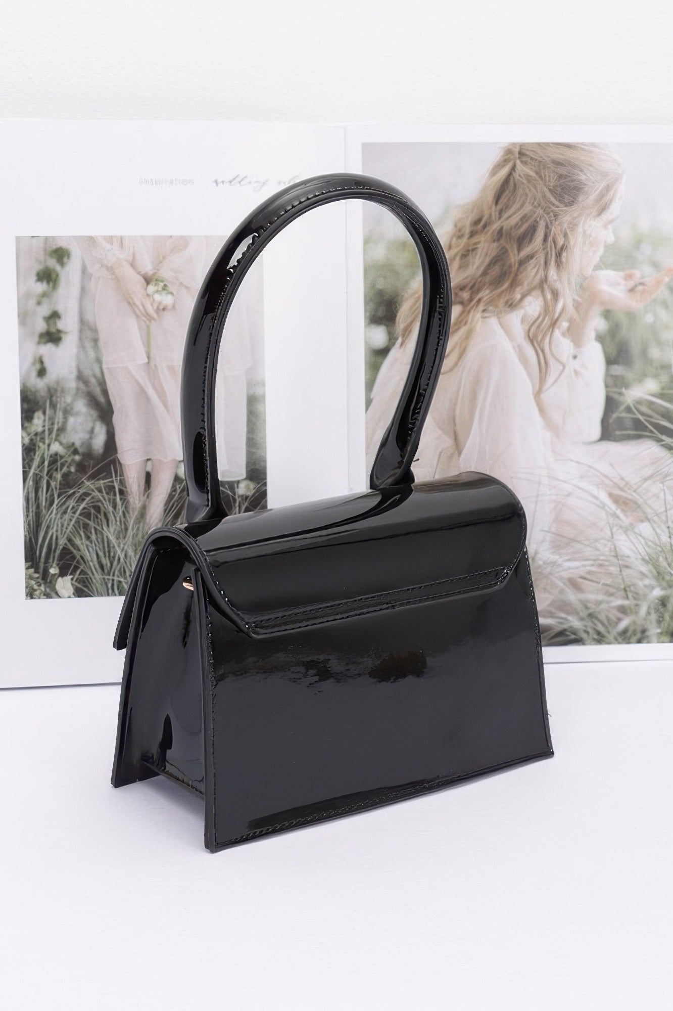 Enamel Top Handle Crossbody Bag - It's a Girly Place