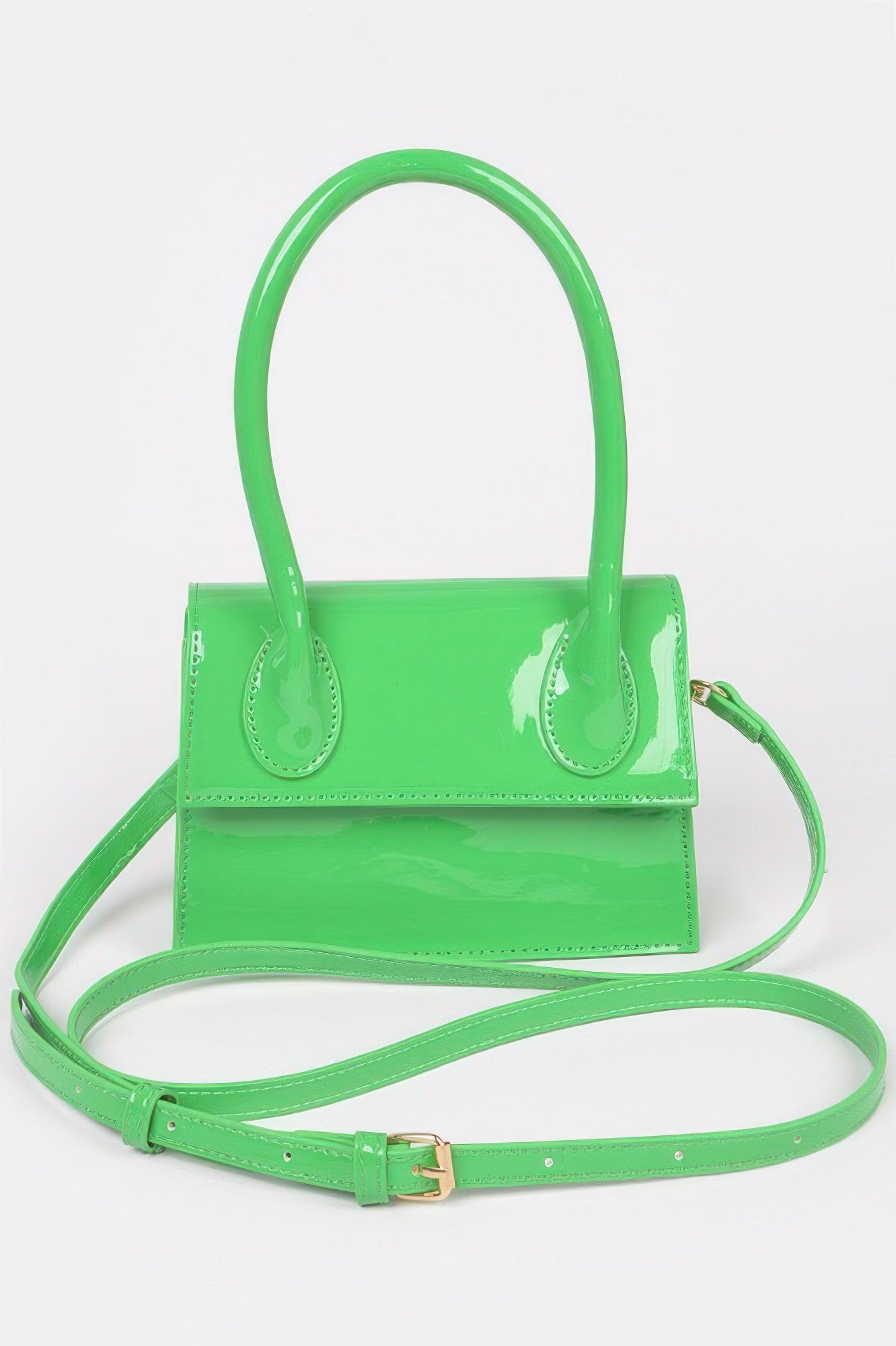 Enamel Top Handle Crossbody Bag - It's a Girly Place