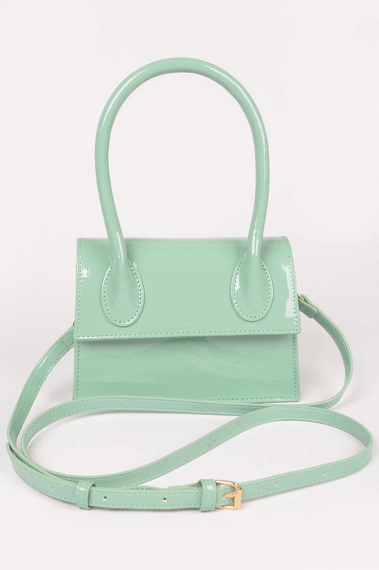 Enamel Top Handle Crossbody Bag - It's a Girly Place