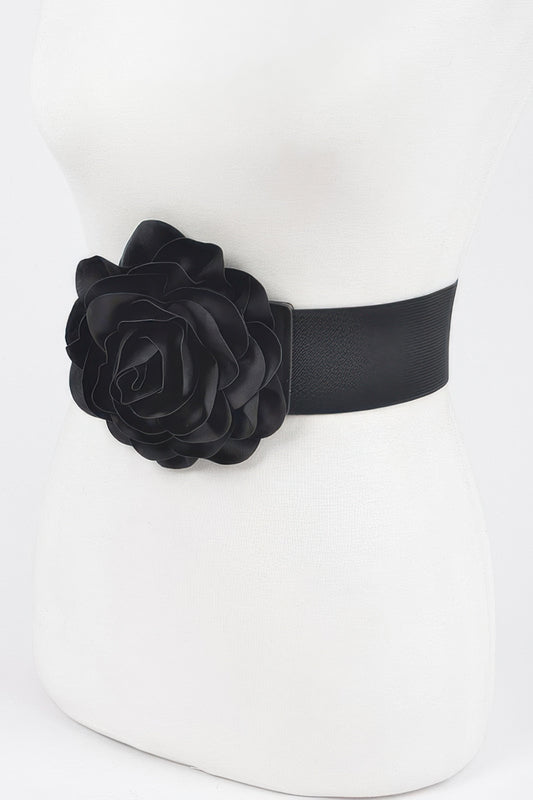 Delicate Beautiful Flower Plus Size Elastic Belt - It's a Girly Place