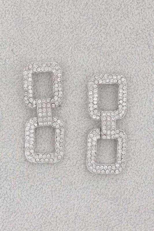 Rhinestone Earrings - It's a Girly Place