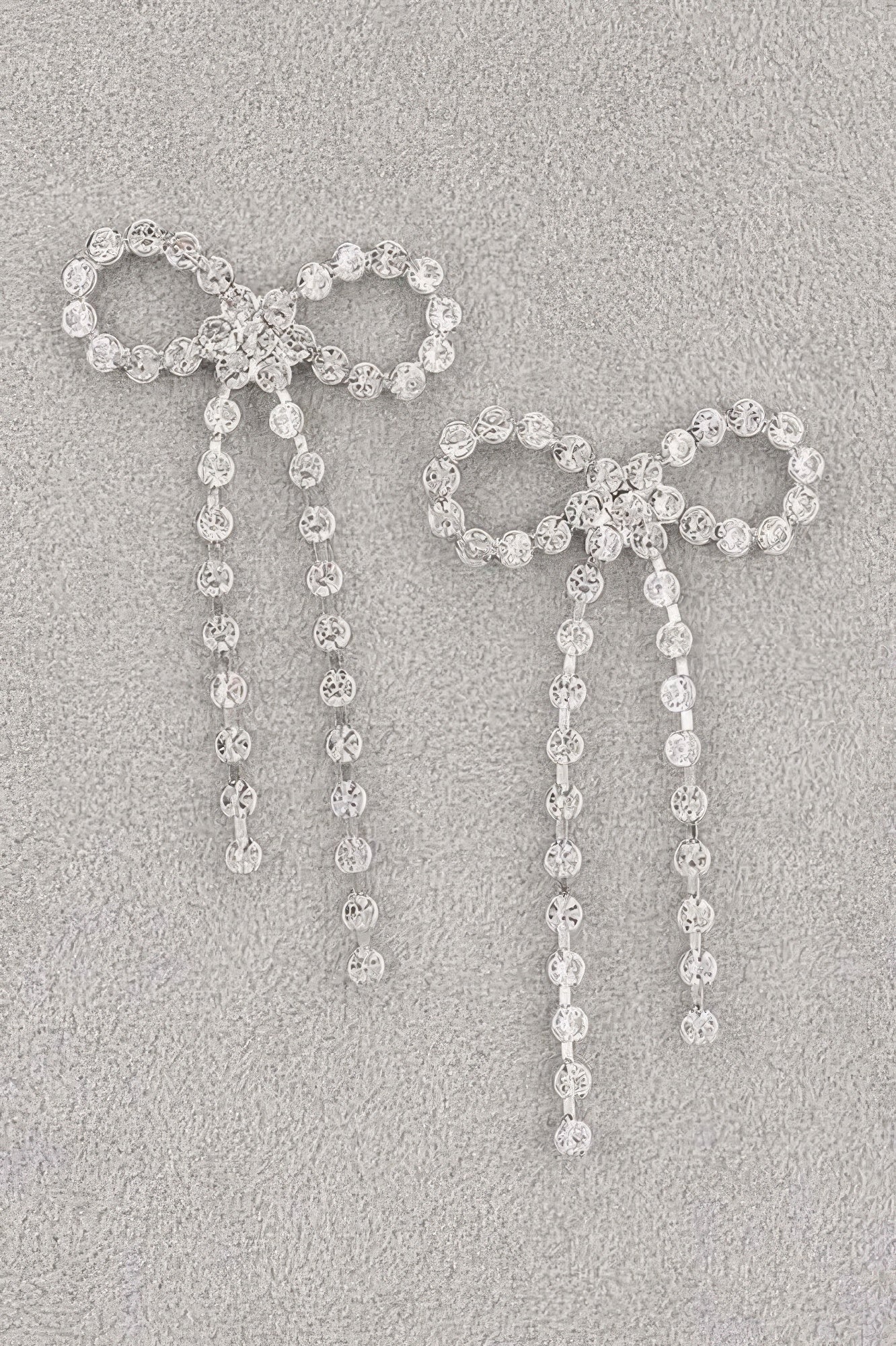 Rhinestone Ribbon Earring - It's a Girly Place