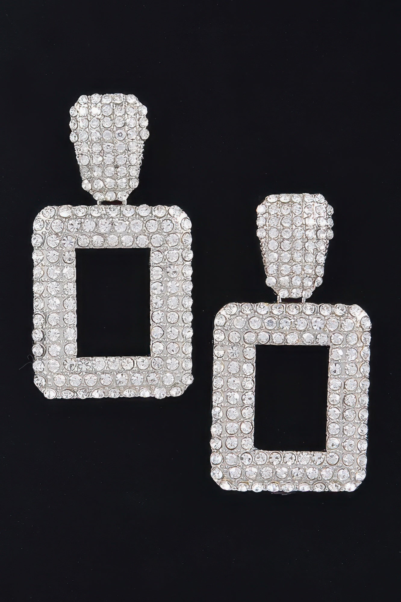 Rectangular Chain Drop Earrings - It's a Girly Place