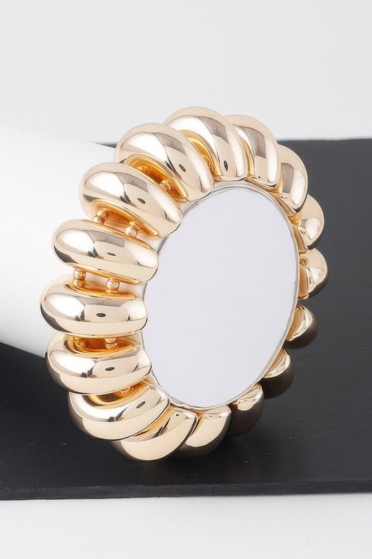 Shiny Multi Hoop Beaded Bracelet - It's a Girly Place